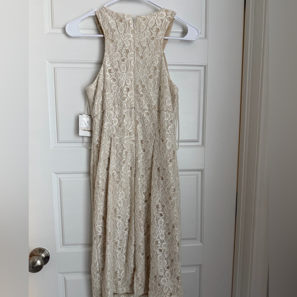 Elegant Cream Lace Woman’s Dress - Picture 3 of 3